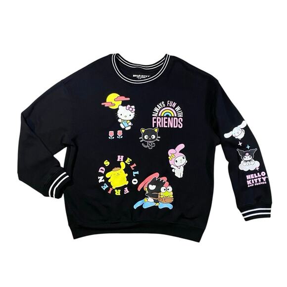 Hello Kitty x Hybrid Apparel Sanrio Friends Crewneck Sweater - XL - Picture 1 of 4